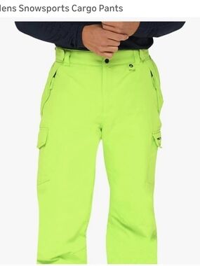Arctix Neon Green Cargo Snow Pants
